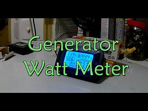 Electric Power Generator Watt Meter Testing