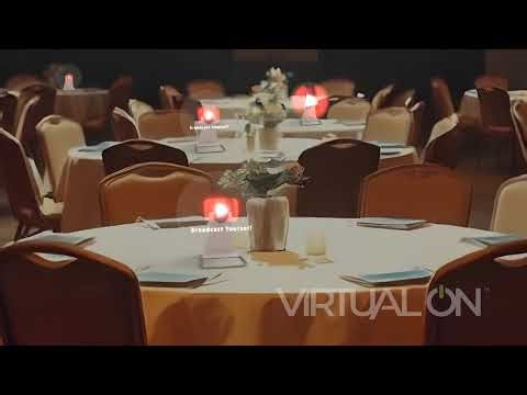 Table 3D Holographic LED Fans | Paris, France | Virtual On Display