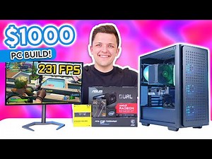 Budget $1000 Gaming PC Build 2023! 💰 [Full Build Guide w/ 1080p Benchmarks]