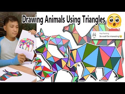 Drawing Animals Using Triangles - Geometric Art