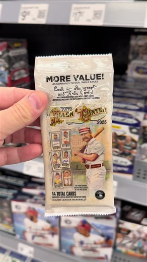 Opening a 2025 Allen & Ginter Baseball card Value pack! #sportscards #packopening