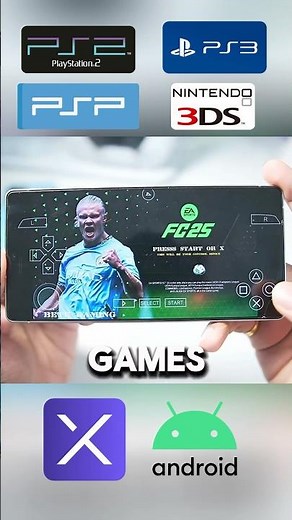 Play Real PSP, PS2, PS3 & PS4 Games On ANDROID! #psp #ps2 #ps3 #emulator #playstation #shorts