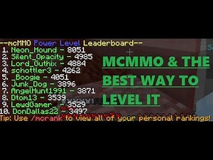 McMMO Skills & the best way to level them up (IMO)