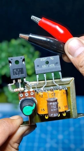 1.1M views · 7.7K reactions | Building a variable power supply from a ct transformer using TIP2955 #variablepowersupply #voltageregulator #technology #diy #variablevoltageregulator #diy #creativeideas #tutorial #electrical #electronic | DIY electro | Facebook