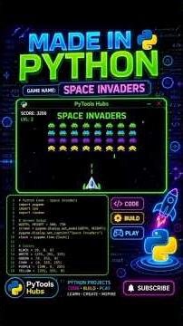 I Built a Space Invaders Game in Python! 👾 | Made with Pygame