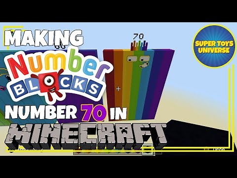Making Numberblock 70 in Minecraft!