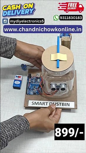 Smart Dustbin Science Project Experiment kit for Students #shortsvideo #youtube #shortsviral #shorts