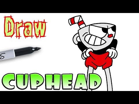 How to Draw Cuphead Preparing to Fight