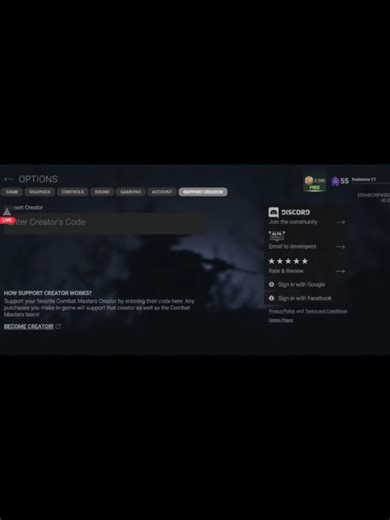 Código de Creador en Combat Master: ¡Aprovecha!