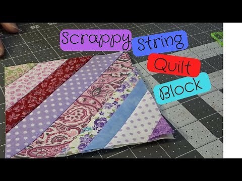 How to Make A Scrappy String Quilt Block