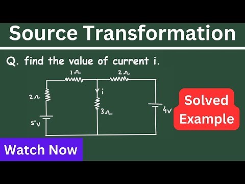Source Transformation Circuit Analysis Problem | Electrical Engineering