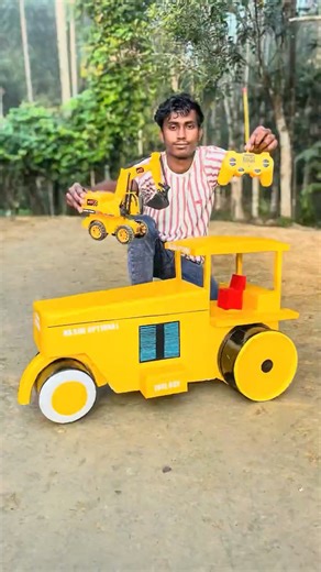 Big Remote Control JCB Vs Big Road Roller | 3dx JCB Excavator #jcb