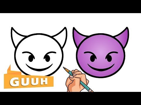 HOW TO DRAW THE DEVIL EMOJI