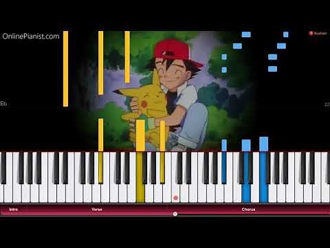 Pokémon Theme - Piano Tutorial