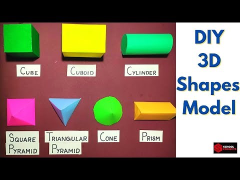 How To Make 3D Shapes Model for School Project | 3D Shapes Maths Project | Geometric Shapes Model