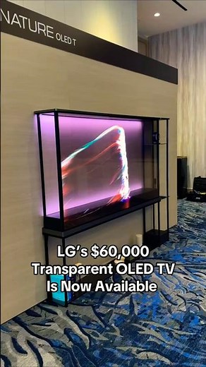 LG's $60,000 Transparent OLED TV is Now Available