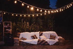 Is it safe to cut string lights hanging over your deck?
