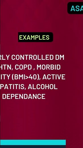 ATLS COURSE - ASA CLASSIFICATION