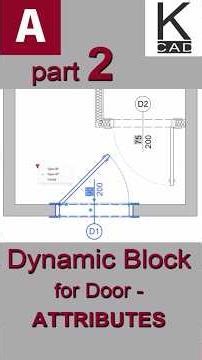 Dynamic Block for Door - part 2 - Attributes
