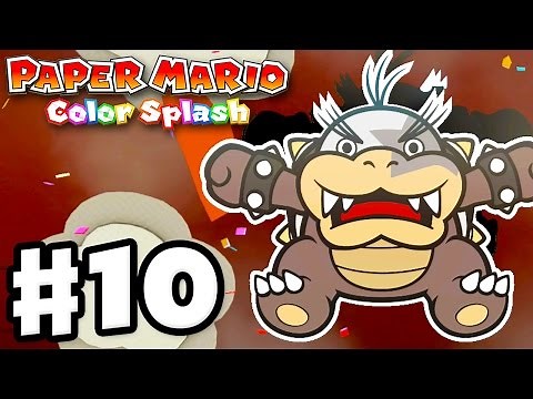Paper Mario: Color Splash - Gameplay Walkthrough Part 10 - The Crimson Tower 100%! (Nintendo Wii U)