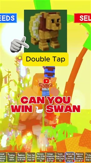Can You Win 🦢 Roblox Swan Challenge? 🎯 #roblox #robloxgrowagarden #hayleykayla