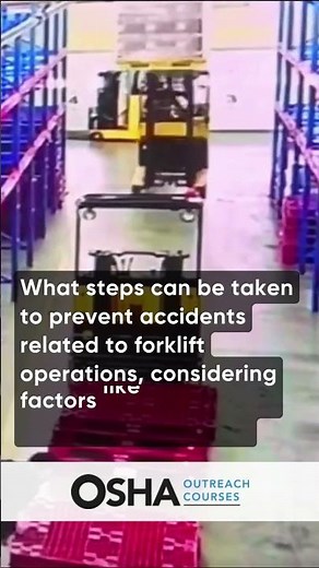 Forklift Operator | Heavy Loads | Warehouse | OSHA Rules | OSHA 30 Training | OSHA 10 |