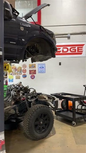 Ford F-150 EcoBoost Engine Swap | Cab-Off Installation at Top Edge Denver