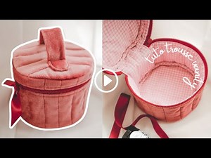 How to sew a Quilted Makeup Bag + Free Pattern for Beginner