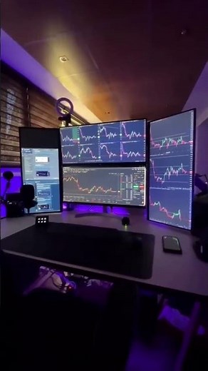 trading setup | Professional Trader setup | Traders Desk | 4 monitor setup