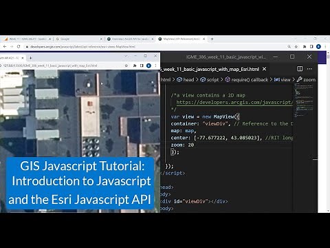 GIS JavaScript Tutorial: Introduction to JavaScript & the Esri ArcGIS API JavaScript API #Maps #GIS
