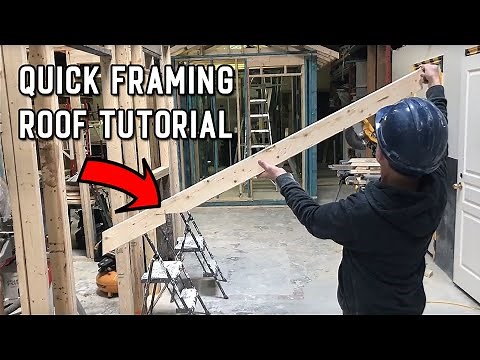 How to Frame a Roof (Common Rafter Layout)