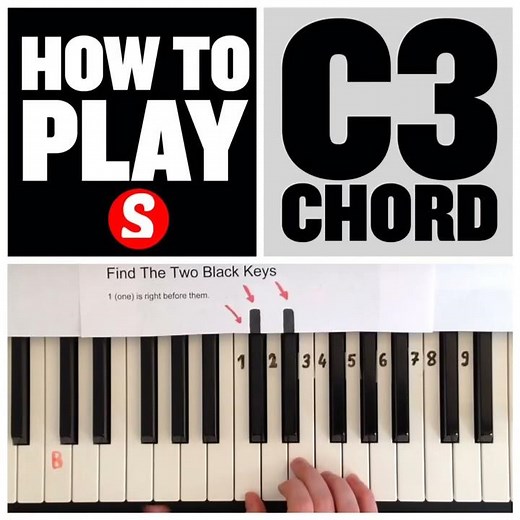 How to Play a C3 Chord on the Piano | 15 Sec Tutorial