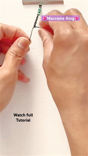 Macrame ring 🧵