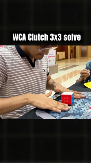 ALMOST Messed up… Then this 3x3 solve saved my WCA Competition! #cubing #f2l #cfop
