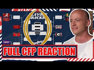CFP Rankings FULL Reaction - Josh Pate's College Football Show