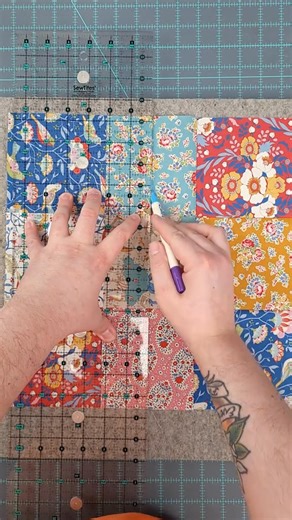 102K views · 1.1K reactions | Part 5 | The Disappearing Nine Patch quilt block is my go to block when I want to work on something that looks complex, but is actually quite simple. Fabric collection used is Jubilee by Tilda Fabrics. Available on our site. Happy National Quilting Month  - Brian #quilting #beginnerquilting #homesteading #hobby #sewing #quiltblock #howtosew #relaxing | Quilt Patterns PDF | Facebook