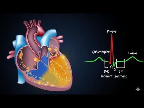 Cardiac Conduction System and Understanding ECG, Animation.
