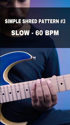 Simple Shred Exercise Pattern #3 for Beginners ⚡ Start Shredding on Guitar!