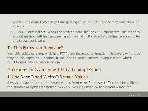 Understanding FIFO Timing with Multiple Threads in Programming