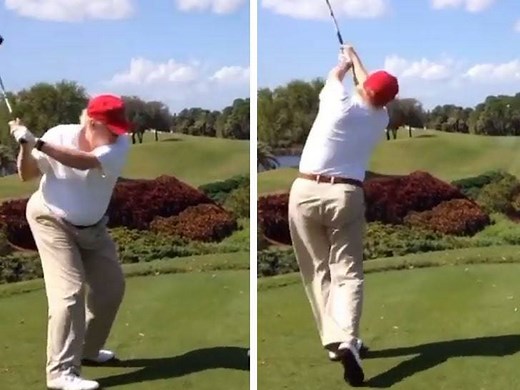 162K views · 555 reactions | Here it is - some of the first clear, up-close video of Donald Trump's golf swing ... and it's, uh, something! | TMZ | Facebook