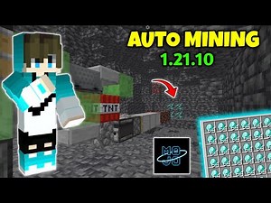 Automatic Diamond Mining Machine 💎🤯 | Minecraft Java Mojo Launcher 1.21.10 Auto Miner