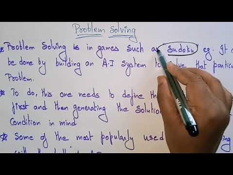 Problem solving | AI | Artificial intelligence | Lec - 09 | Bhanu Priya