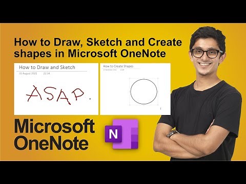 Drawing and Sketching in Microsoft OneNote | How to create & insert a shape in Microsoft OneNote