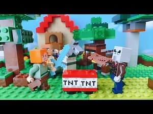 🍖LEGO MINECRAFT: Illager Raid - FULL ANIMATION (Stop Motion)