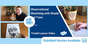 KS1 (Ages 5-7) Art Lesson: Observational Sketching with Shade and Tone Video