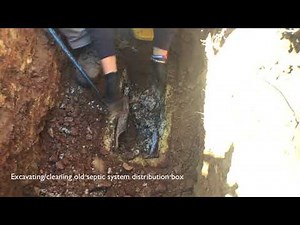 Septic NJ Excavating And Cleaning Old Septic System Distribution Box