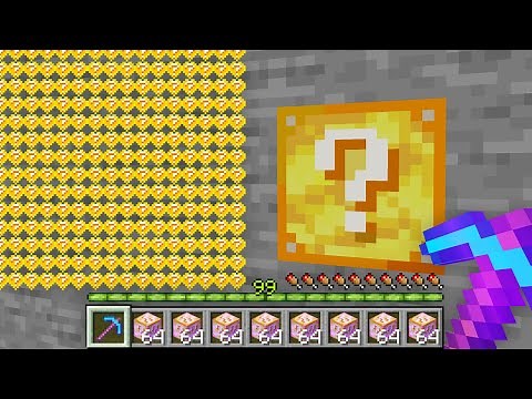 Minecraft, But Your Health Are Lucky Blocks...