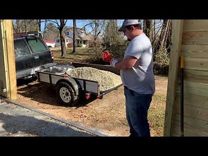 Harbor freight unloader on trailer