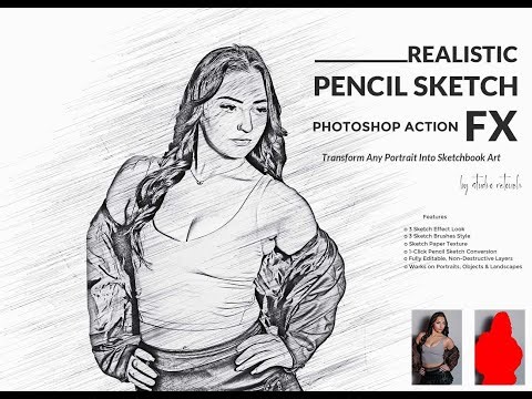 Real Sketch Portrait PS Action