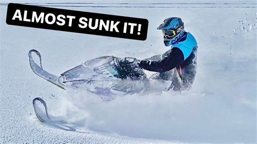 First Powder Wheelies: Snowmobiling Like Never Before!